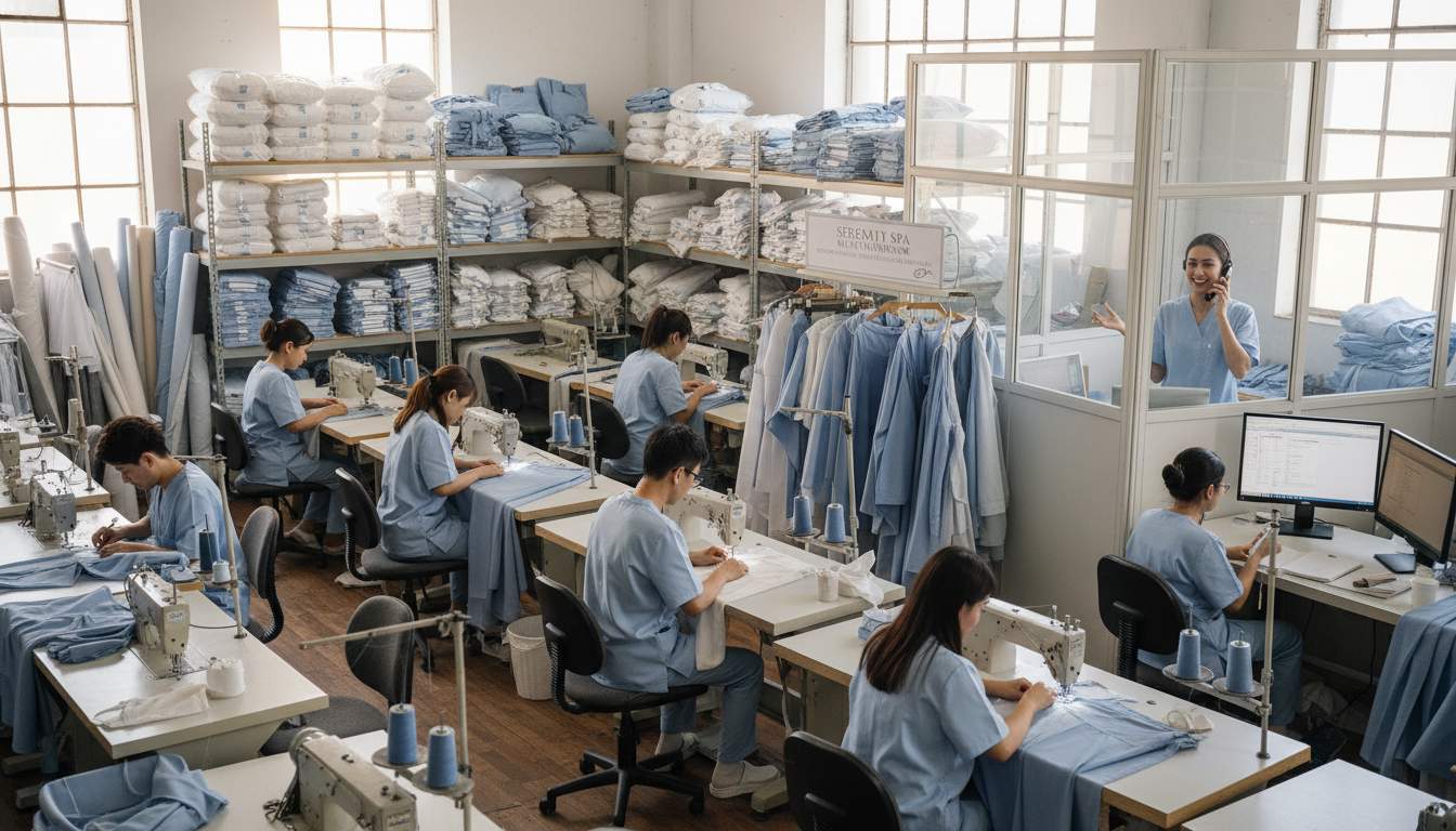 Địa chỉ cung cấp và đặt may đồng phục spa uy tín giá tốt