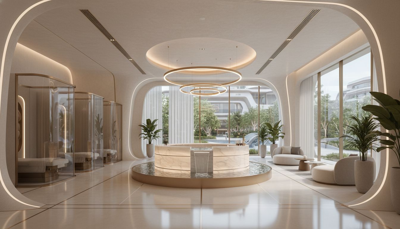 Xu Hướng Thiết Kế Spa Đẹp, Đẳng Cấp &amp; Tối Ưu Doanh Thu 2026