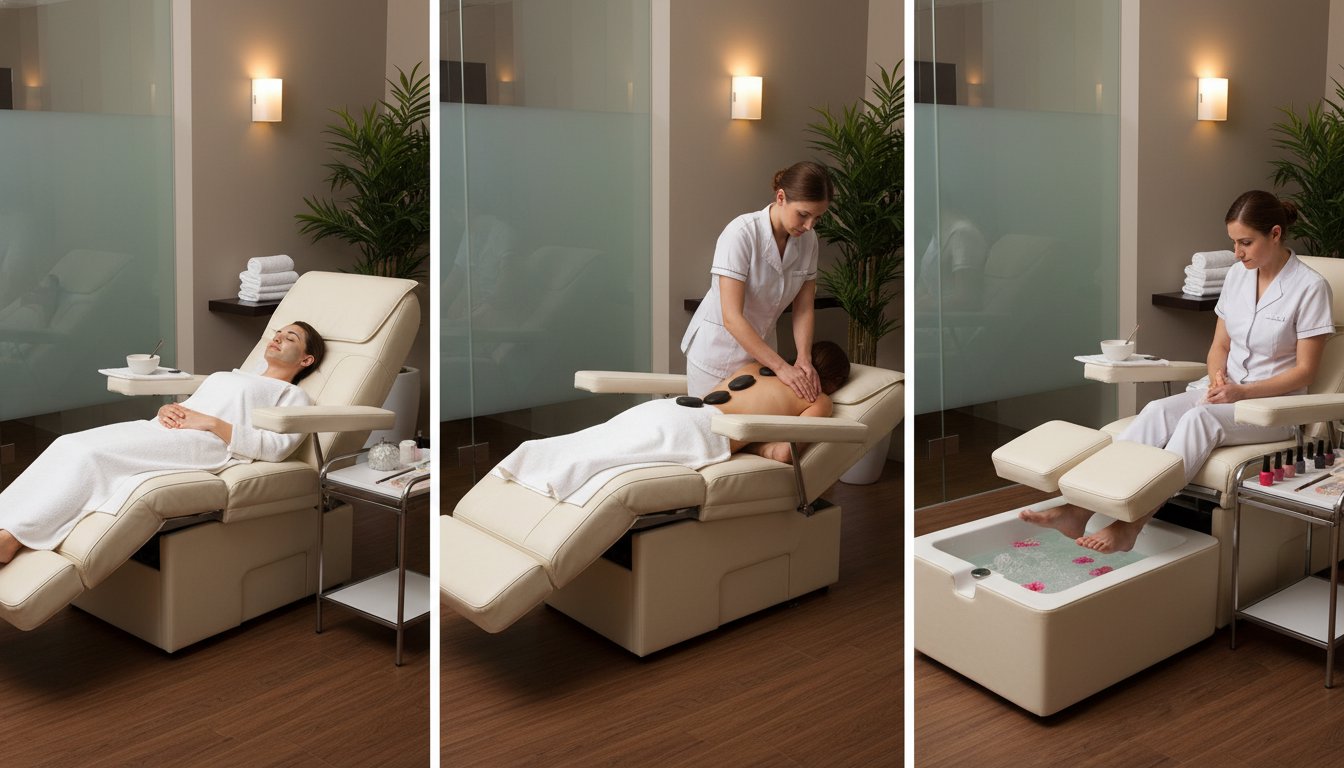 Ưu điểm vượt trội của dòng ghế spa đa năng trong các cơ sở thẩm mỹ