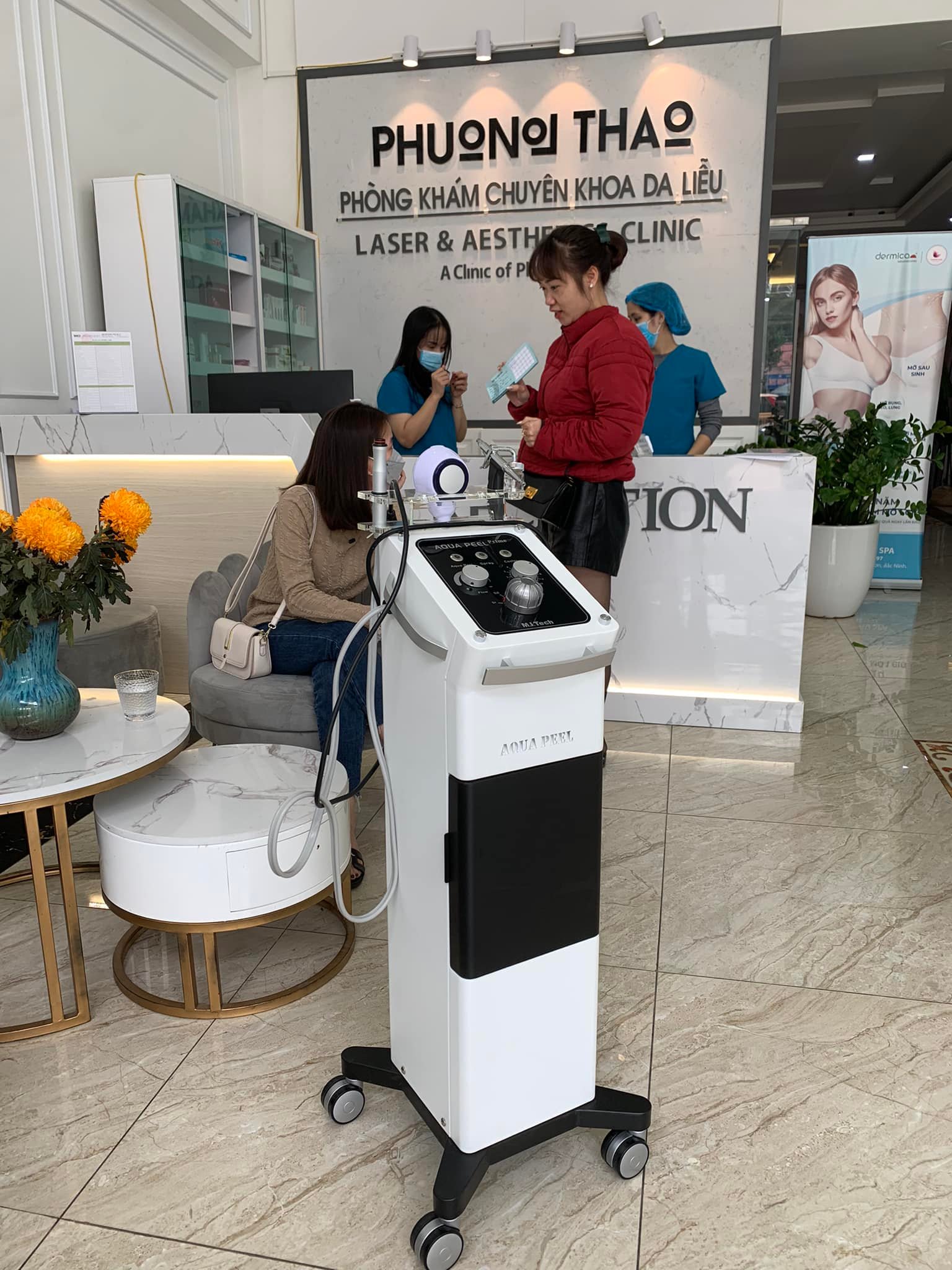 chuyển giao máy chăm sóc da auqa peel hàn quốc cho phòng khám da liễu Phương Thảo Tại Từ Sơn Bắc Ninh - 03