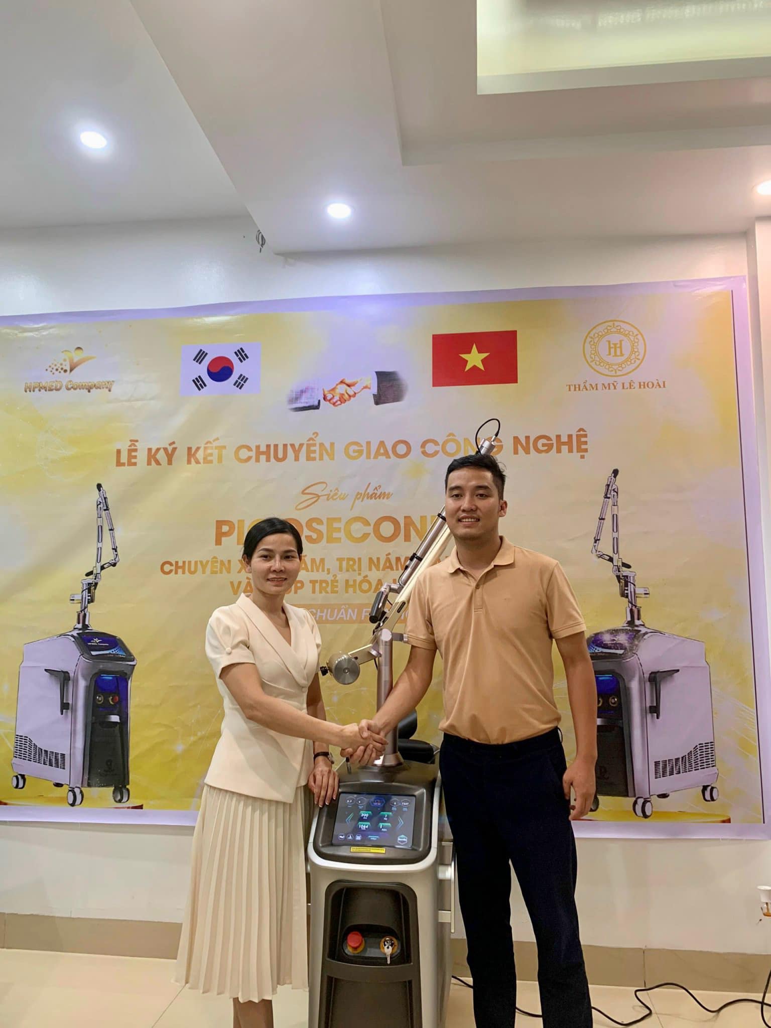 chuyển giao máy laser picoseconds cho thẩm mỹ viện lê hoài - 01