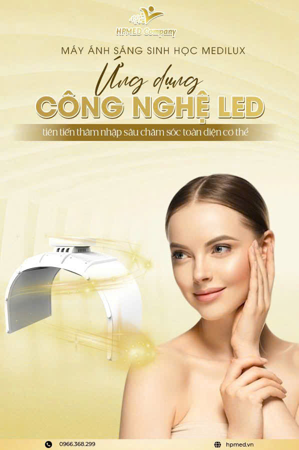 Vòm ánh sáng sinh học Medilux công nghệ LED chăm sóc da mặt toàn thân HPMED Company