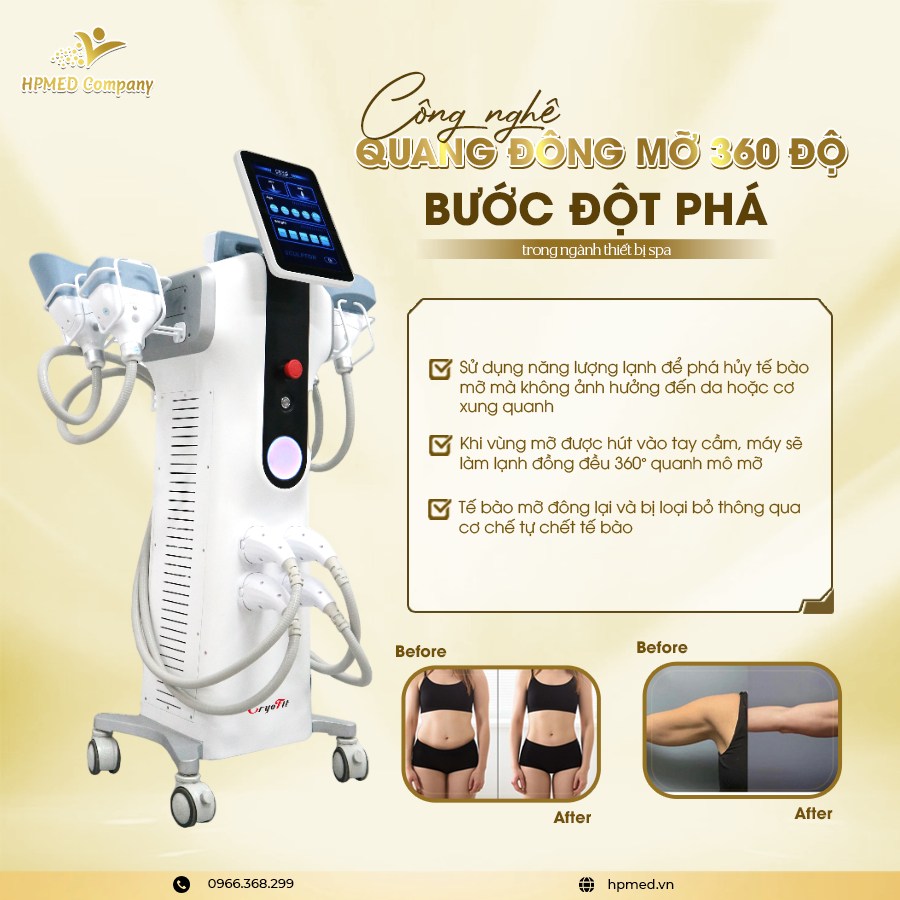 Máy Giảm Béo Quang Đông 360 Cryolipolysis 💎 Giải Pháp Làm Gọn Vóc Dáng An Toàn Cho Spa Hiện Đại