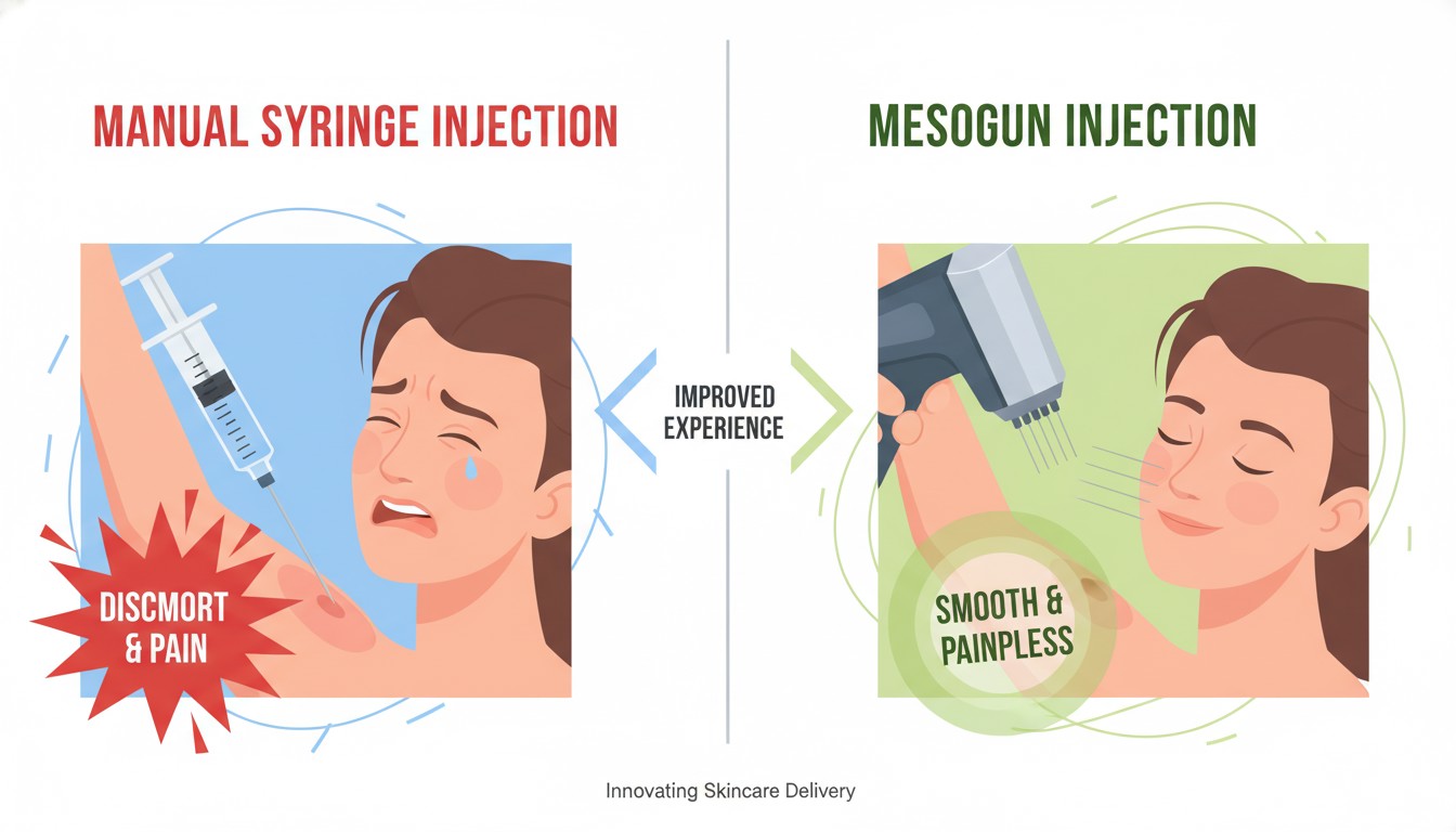 Ưu điểm vượt trội của máy tiêm meso so với phương pháp tiêm tay
