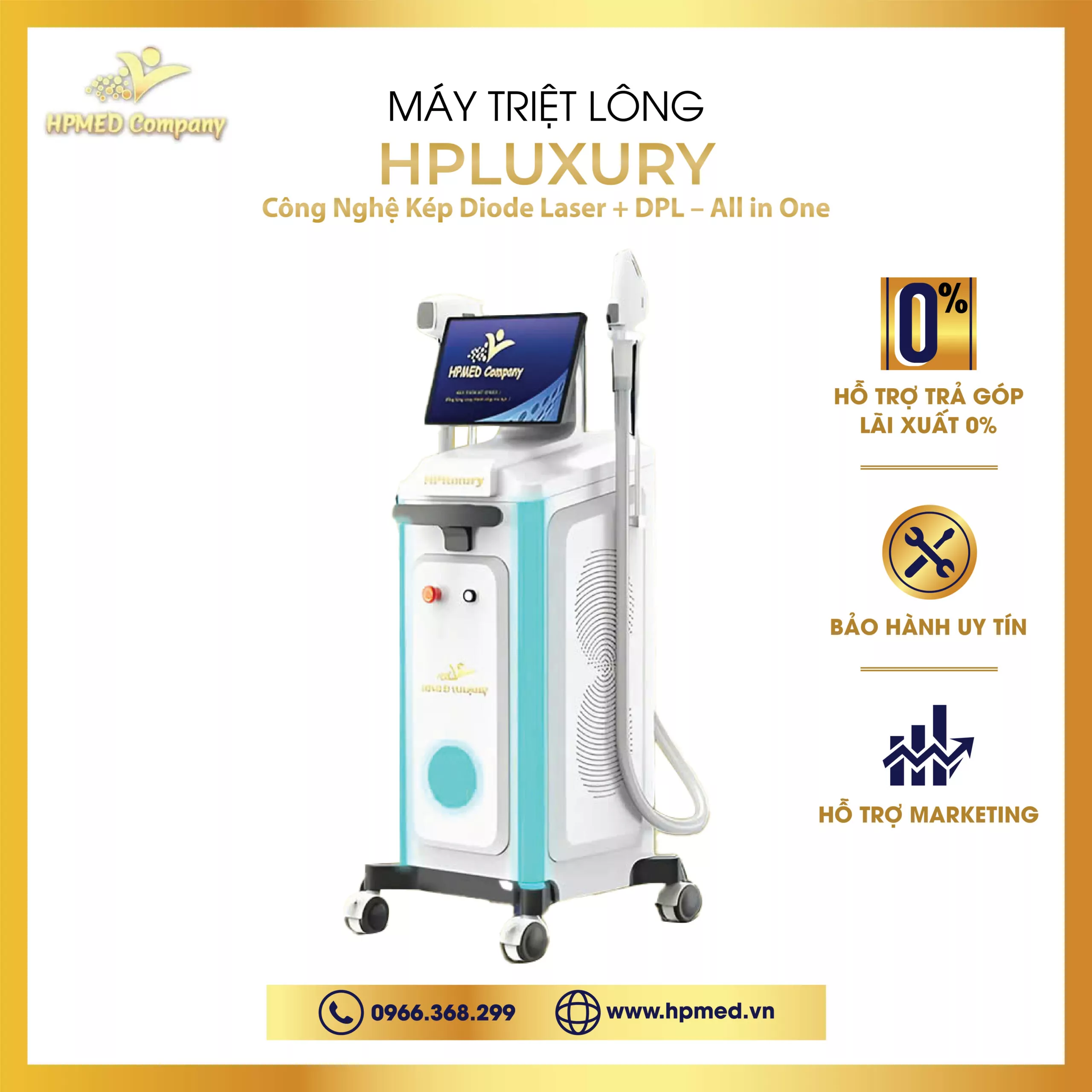 Máy Triệt Lông HPLUXURY 💎 Bước Tiến Mới Của Công Nghệ AI Trong Thẩm Mỹ Hiện Đại