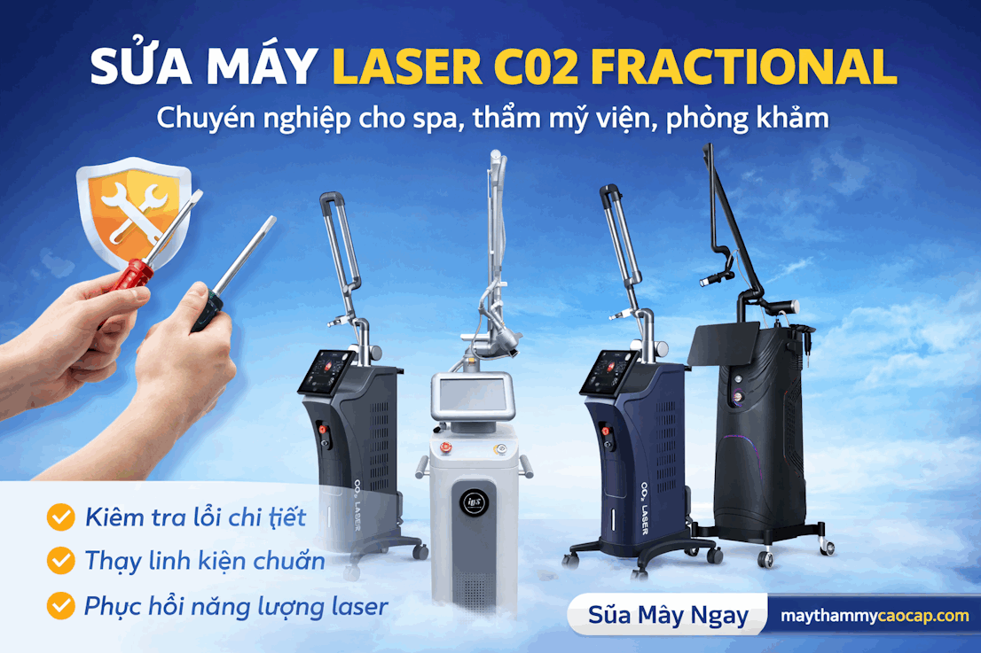 Dịch vụ sửa chữa máy laser CO2 fractional chuyên nghiệp cho spa thẩm mỹ viện phòng khám