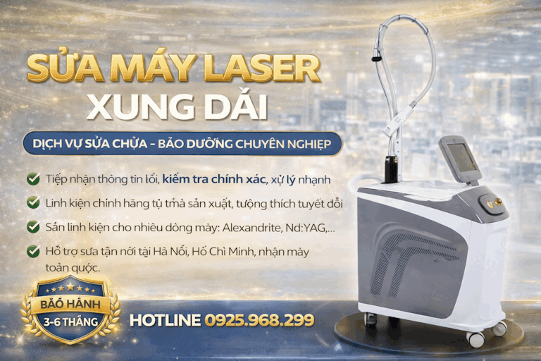 Dịch vụ sửa chữa bảo dưỡng máy laser xung dài chuyên nghiệp kèm hình ảnh máy laser hiện đại