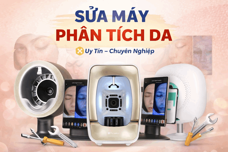 Dịch vụ sửa máy phân tích da chuyên nghiệp với nhiều mẫu máy soi da hiện đại và dụng cụ sửa chữa