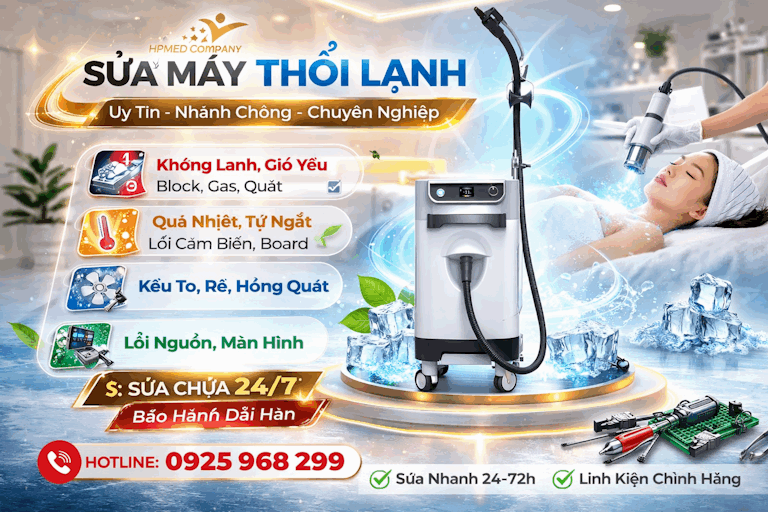 Dịch vụ sửa máy thổi lạnh HPMED Company chuyên nghiệp, sửa nhanh 24 7, linh kiện chính hãng